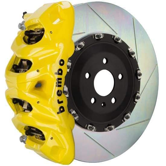 Brembo GT Systems 412x38 2-Piece 8-Piston Yellow Slotted Front