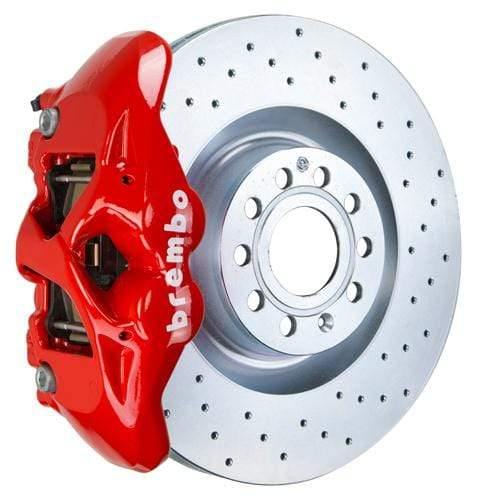Brembo GT Systems 345x30 1-Piece 4-Piston Red Drilled Front