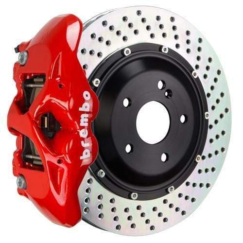 Brembo GT Systems 380x28 2-Piece 4-Piston Red Drilled Rear