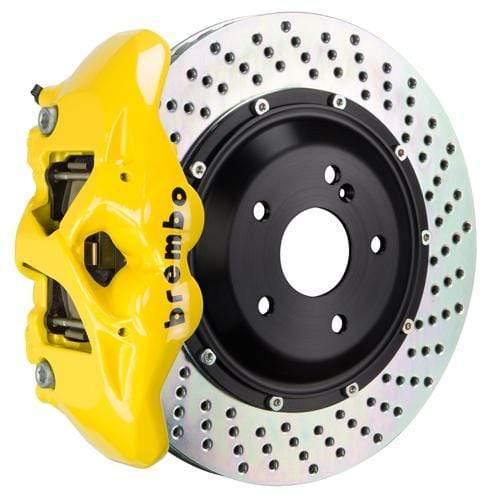 Brembo GT Systems 380x28 2-Piece 4-Piston Yellow Drilled Rear