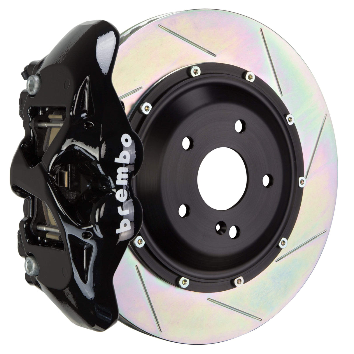 Brembo GT Systems 380x28 2-Piece 4 Piston Black Slotted Rear