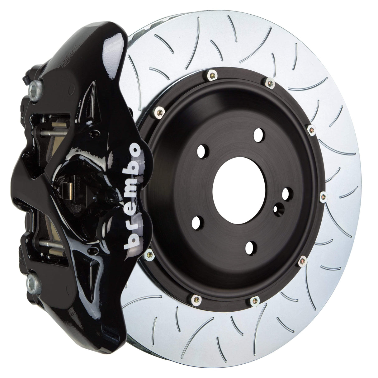 Brembo GT Systems 380x28 2-Piece 4 Piston Black Slotted Type-3 Rear