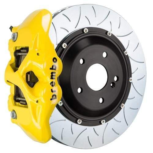 Brembo GT Systems 380x28 2-Piece 4-Piston Yellow Slotted Type-3 Rear