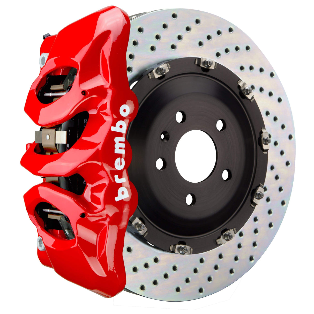 Brembo GT Systems 380x34 2-Piece 6 Piston Red Drilled Front