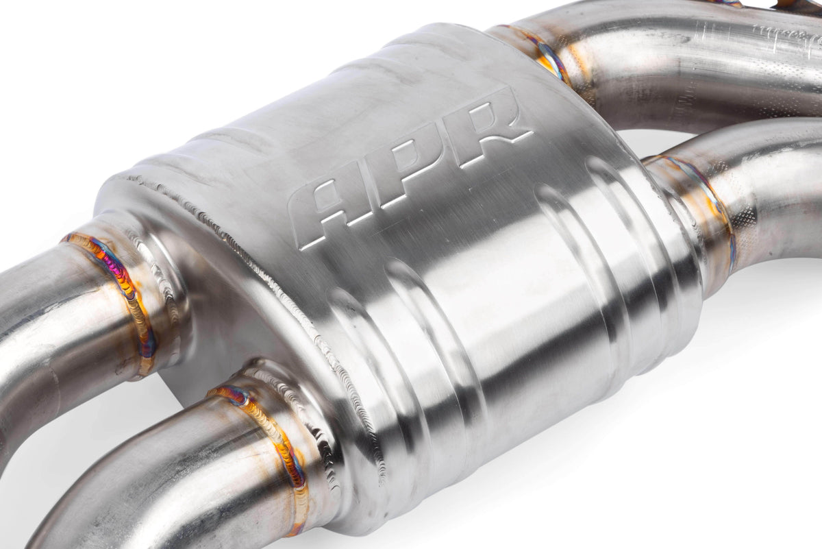 APR Catback Exhaust System with Center Muffler - 4.0 TFSI - C7 S6 and S7