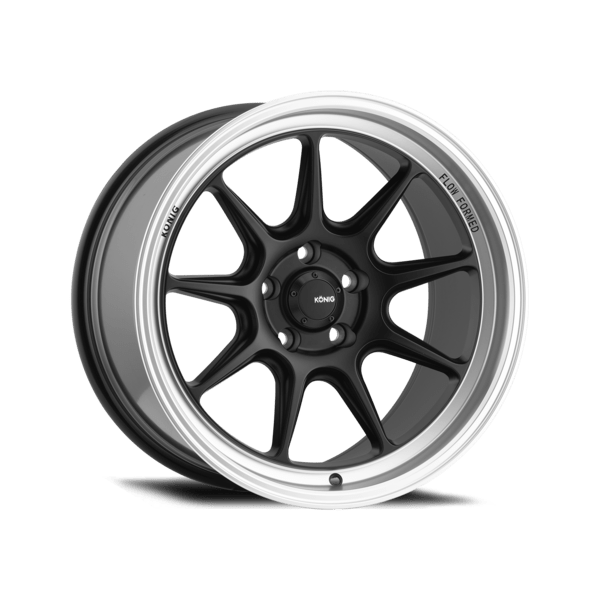 Konig Countergram 18" 5x114.3 Matte Black/Machined Lip