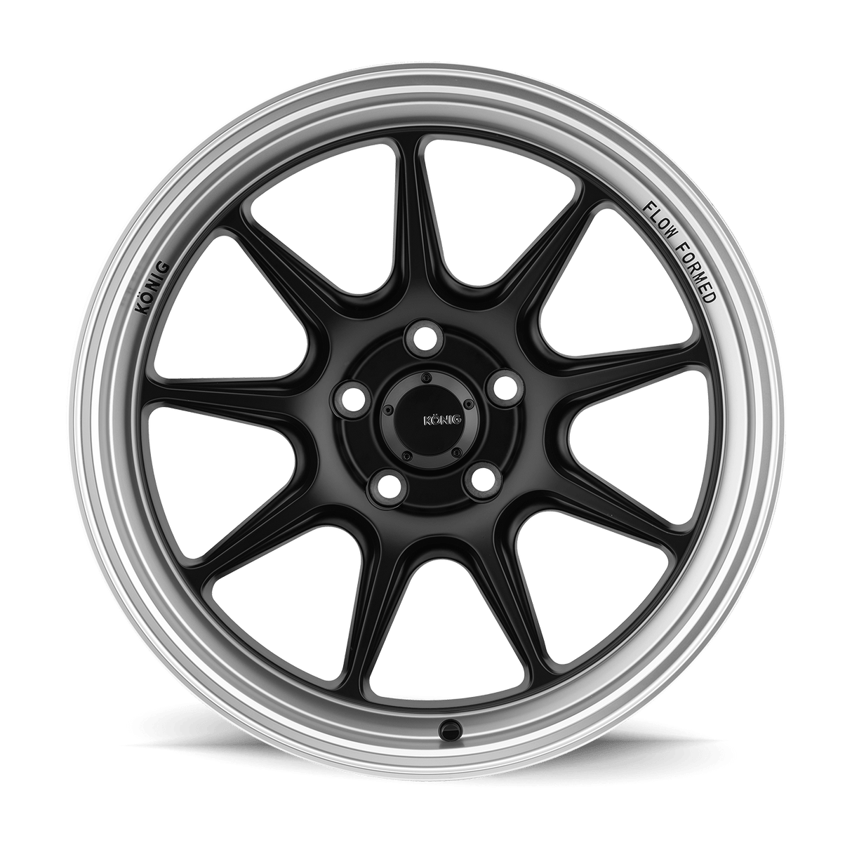 Konig Countergram 15" Matte Black/Machined Lip
