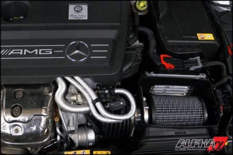 AMS Alpha Performance Air Filter and CNC Aluminum Adapter | Mercedes Benz AMG M133
