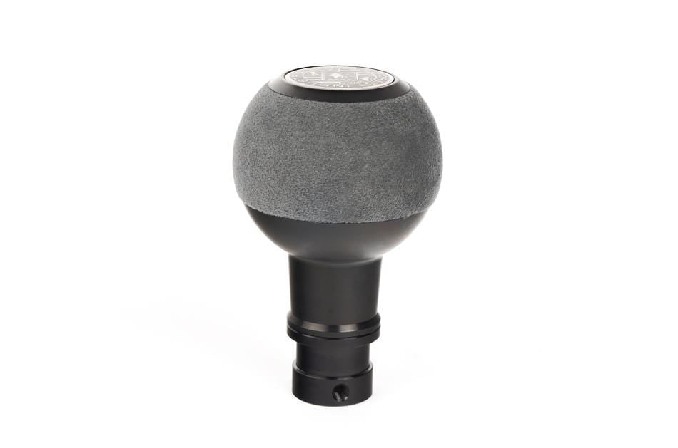 BFI GS2 Heavy Weight Shift Knob - Gray Alcantara - Black Anodized (Porsche 964-997 Fitment)