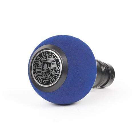 BFI GS2 Heavy Weight Shift Knob - Blue Alcantara - Black Anodized (981 / 991 Porsche Fitment)