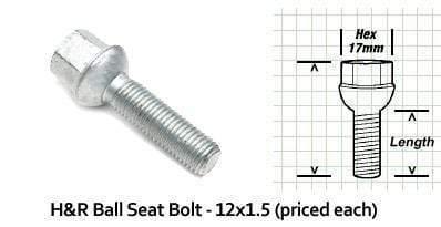 H&R Lug Bolt | Ball Seat 12x1.5
