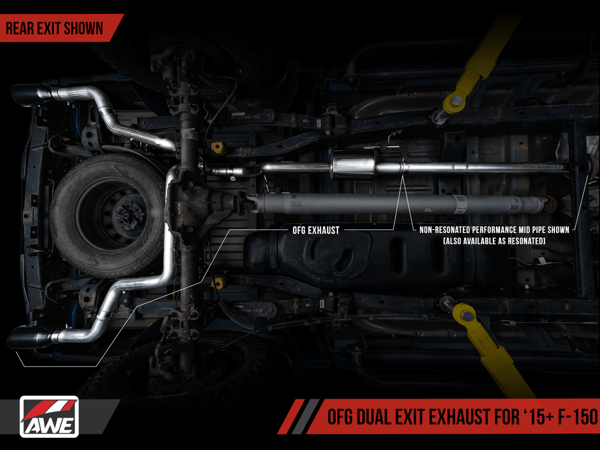 AWE OFG Exhaust for the 15+ Ford F-150 Ecoboost
