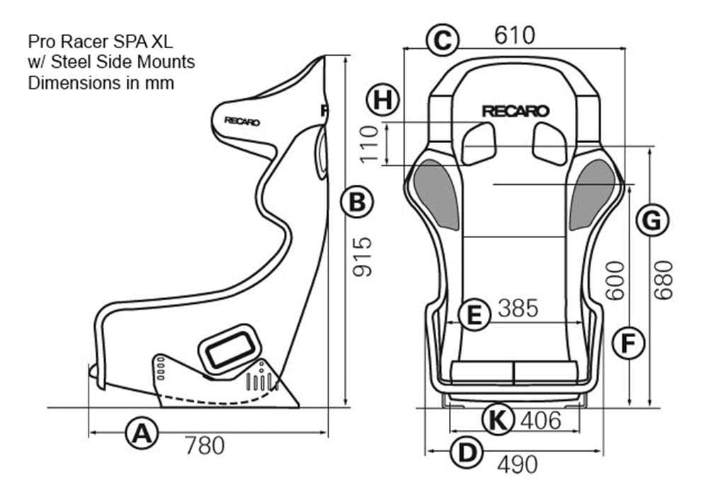 Recaro Pro Racer XL SPA Seat