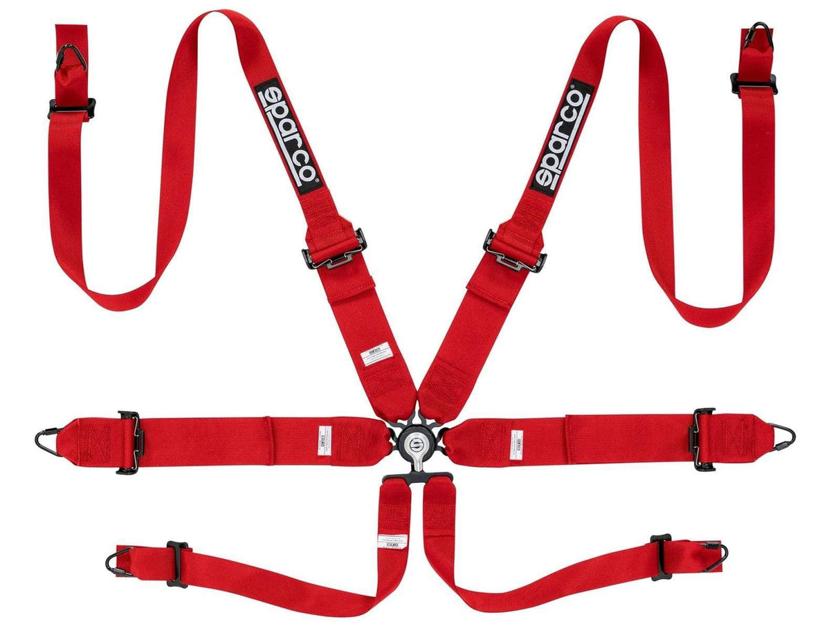 Sparco 3in to 2in Hans 6 point Harness - (NLA)