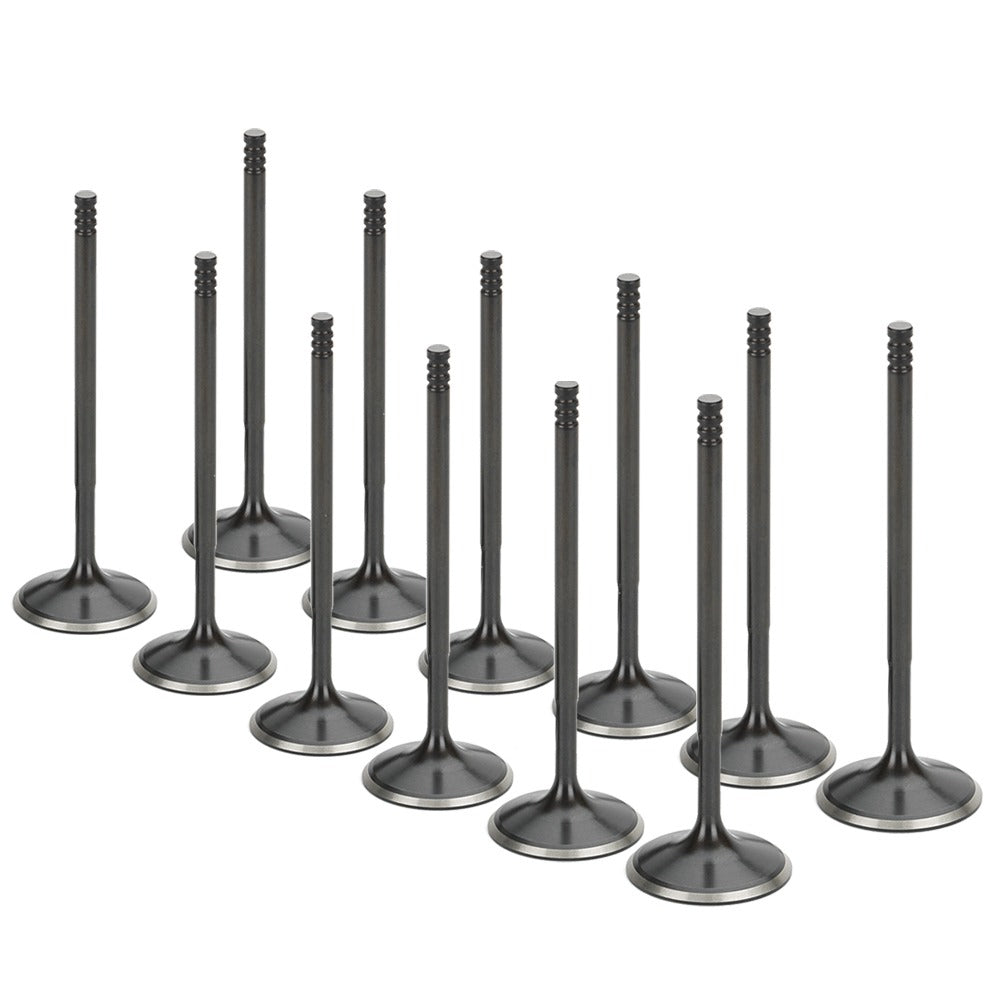 Supertech BMW M50/M52/S50/S52 Black Nitrided Intake Valve - +1mm Oversize - Set of 12