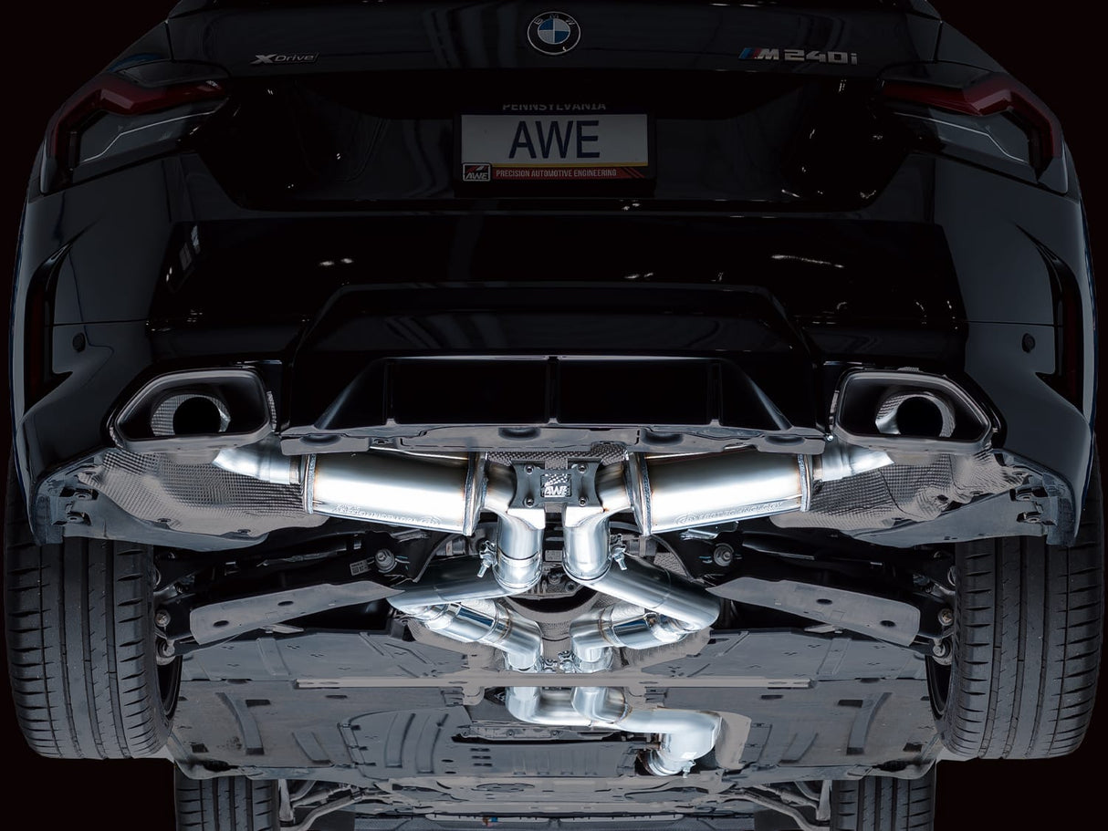 AWE Cat-Back Exhaust for G42 BMW M240i