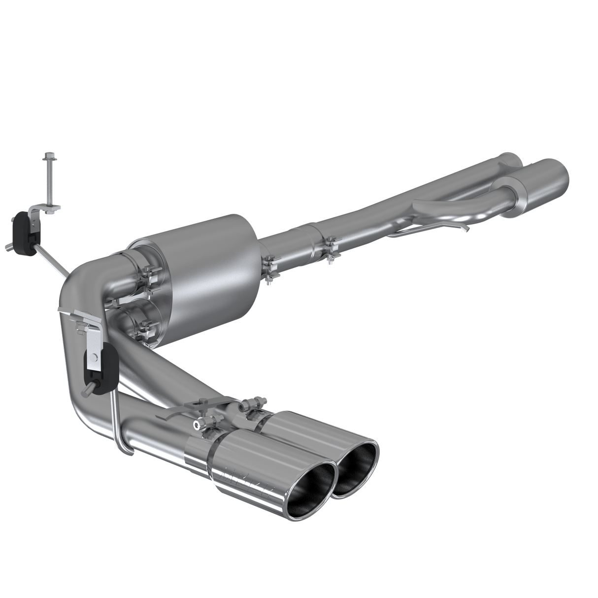 MBRP 2019+ Chevrolet Silverado 1500 4.5L/5.3L Pre-Axle Dual Side Exite w/ 4in OD Tip- T304