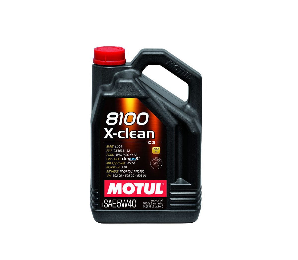 Motul 8100 X-Clean Synthetic Motor Oil 5W-40 (5L)
