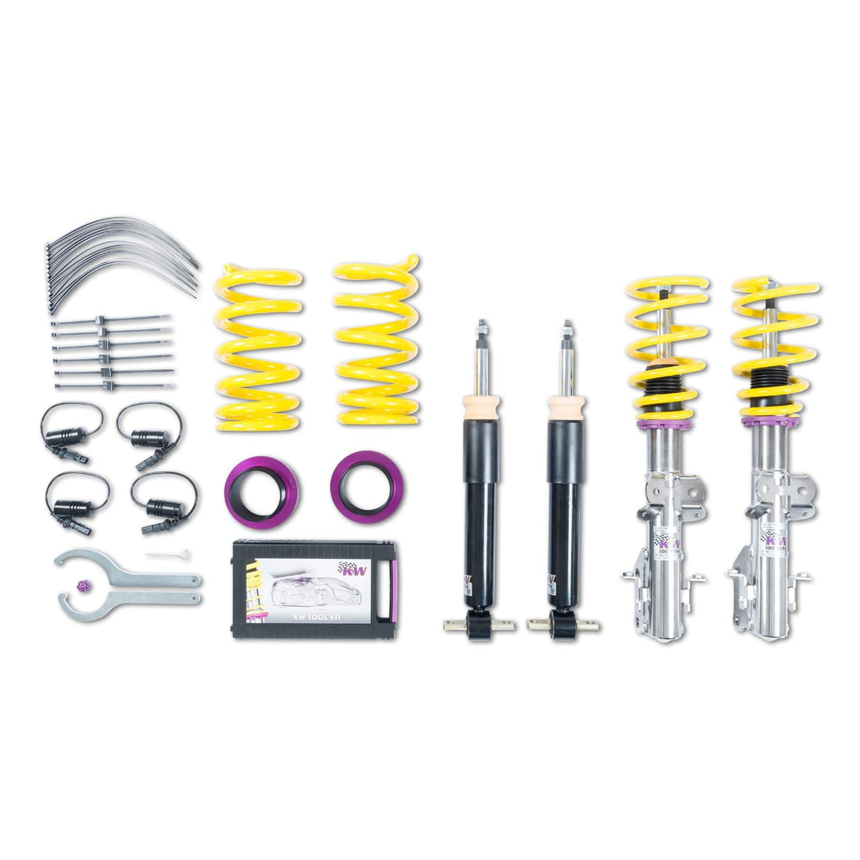 KW V1 Coilover Kit Bundle - Ford Mustang 2018+; with electronic dampers; w ESC Modules