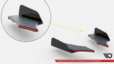 Maxton Design Racing Durability Rear Side Splitters + Flaps Volkswagen Golf Mk8 GTi