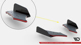 Maxton Design Street Pro Rear Side Splitters + Flaps VW Golf R Mk7