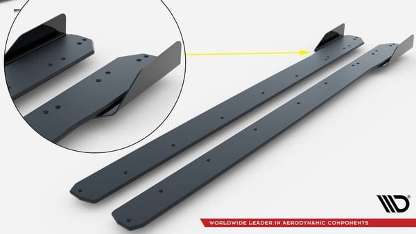 Maxton Design Street Pro Side Skirts Diffusers + Flaps BMW 2 Coupe M-Pack / M240I G42