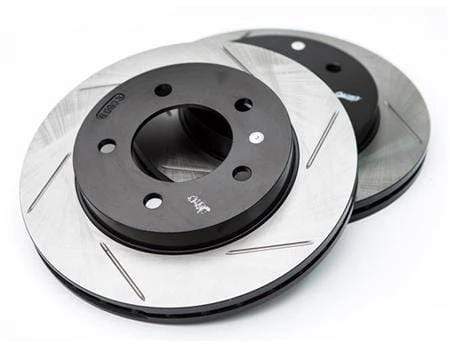 Front (312X24mm) Stoptech Gas Slot Rotors - E9X 328i | F3X 320i/328i | F2X 228i