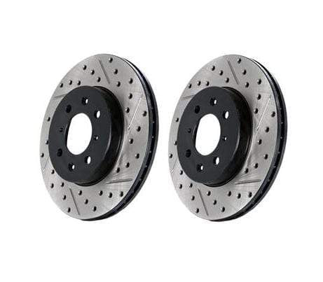 Rear Stoptech Cross Drilled & Slotted Rotors 344x24mm (Left & Right) - BMW M Sport Brakes / F16 X6 / F2X 230i / F3X 3 & 4 Series (NLA)