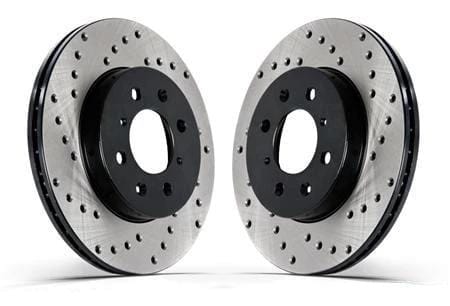 Stoptech Rear Cross Drilled Rotors - E82 1M (350X24mm) (NLA)