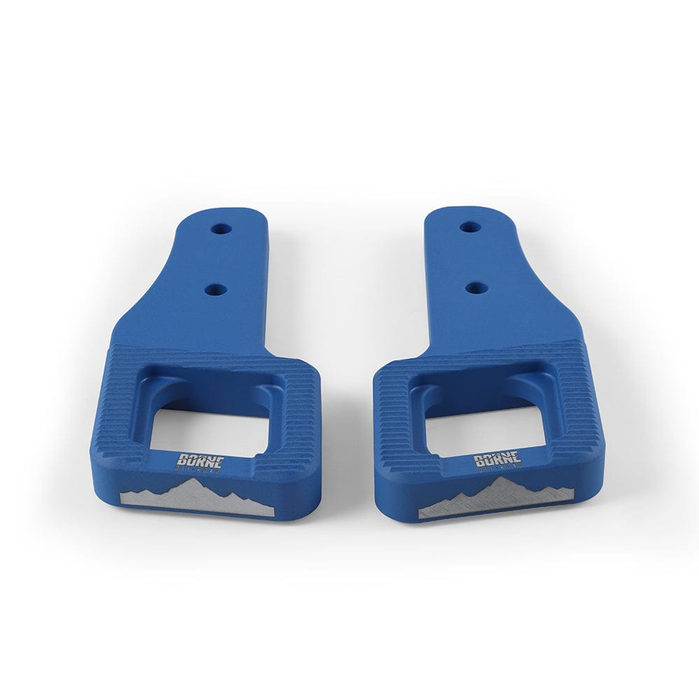 Mishimoto Borne Off-Road Billet Tow Hooks, fits Ford Raptor 2017+, Micro-Wrinkle Blue