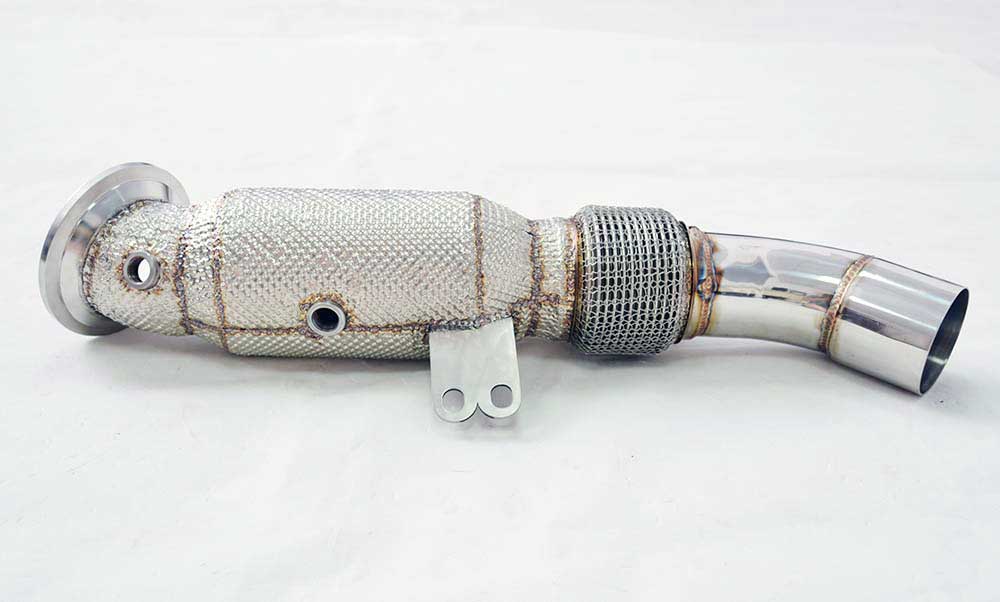 Racing Dynamics Catted Downpipe W/ Heat Shield - BMW / / M240I / 340I / 440I / 540I