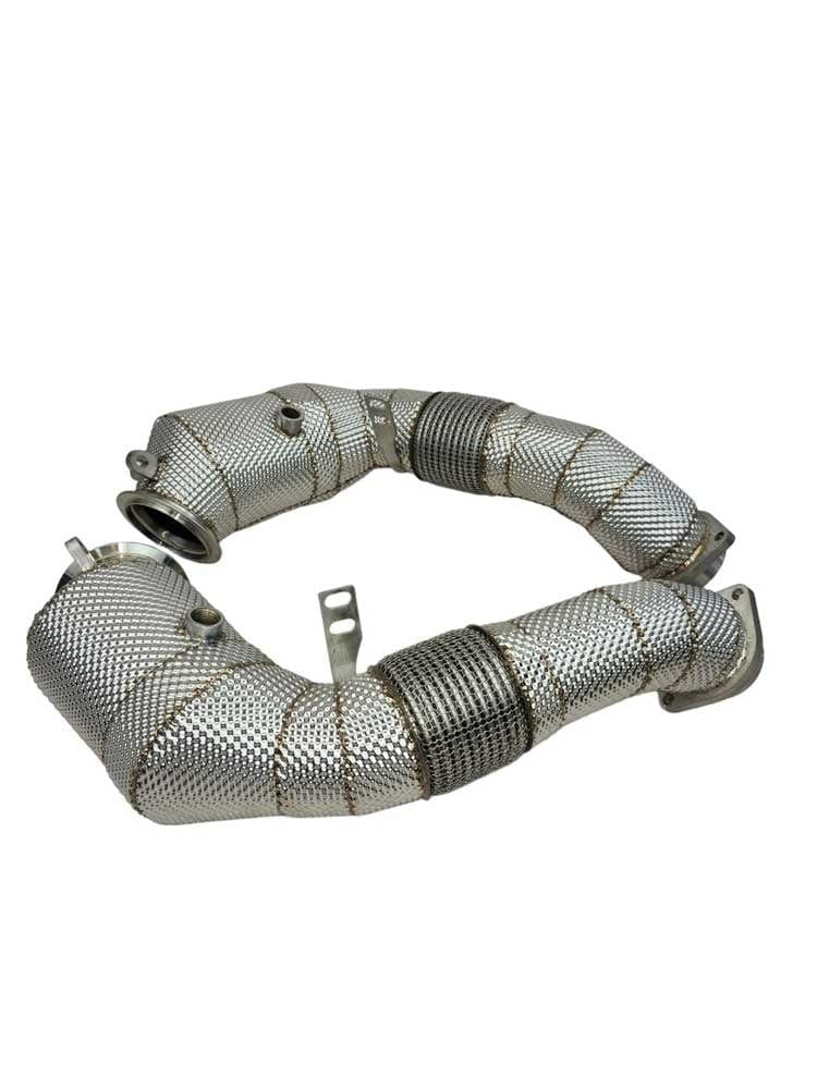 Racing Dynamics Downpipe w/ Cats and Heat Shield for BMW X5 / X6 / 750i / 550i / 650i