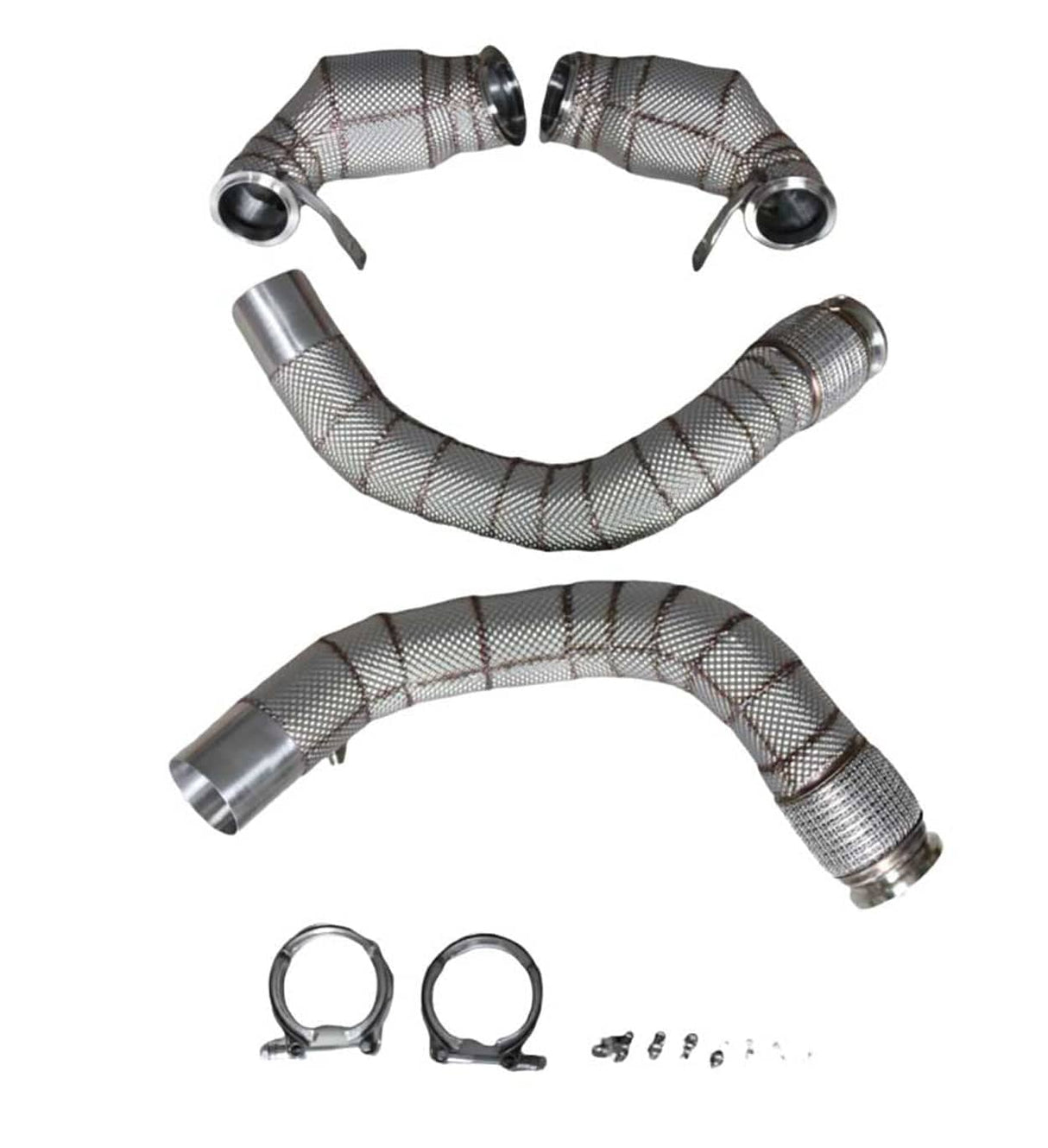 Racing Dynamics Catted Downpipes (w/ HS) - BMW / F85 / F86 / X5M / X6M