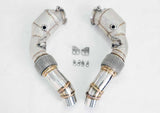 Racing Dynamics Catted Downpipes W/Heatshield - BMW / S63 / M5 / M6