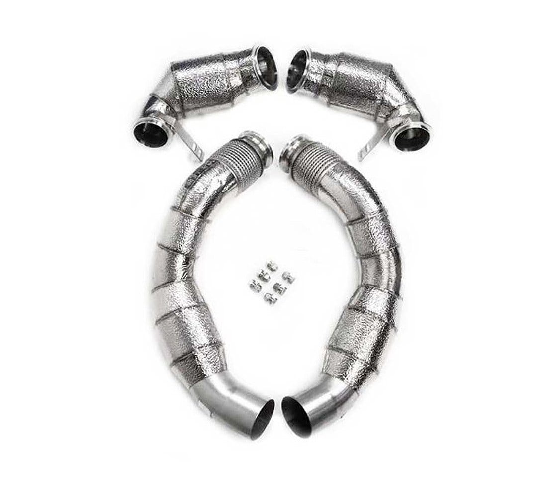Racing Dynamics Catted Downpipe With Heat Shield - BMW / S63 / F90 M5 2017+