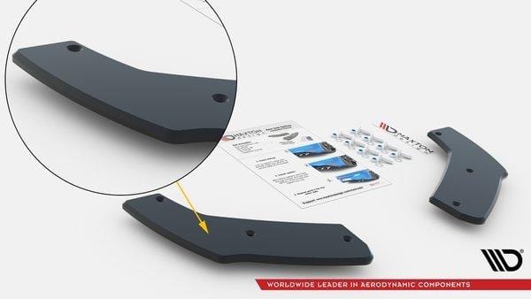Maxton Design Street Pro Rear Side Splitters - VW Golf R Mk8