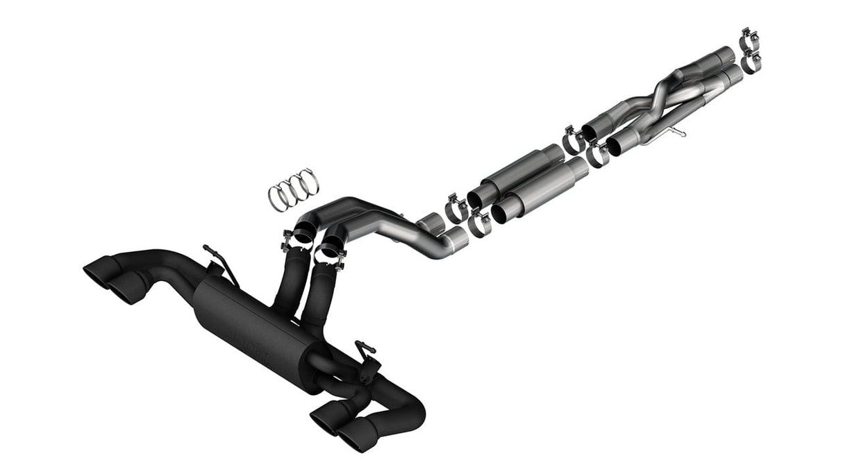 Borla 21-22 Jeep Wrangler Rubicon 392 6.4L V8 AT 4WD 4DR ATAK Cat-Back Exhaust - Coated Black
