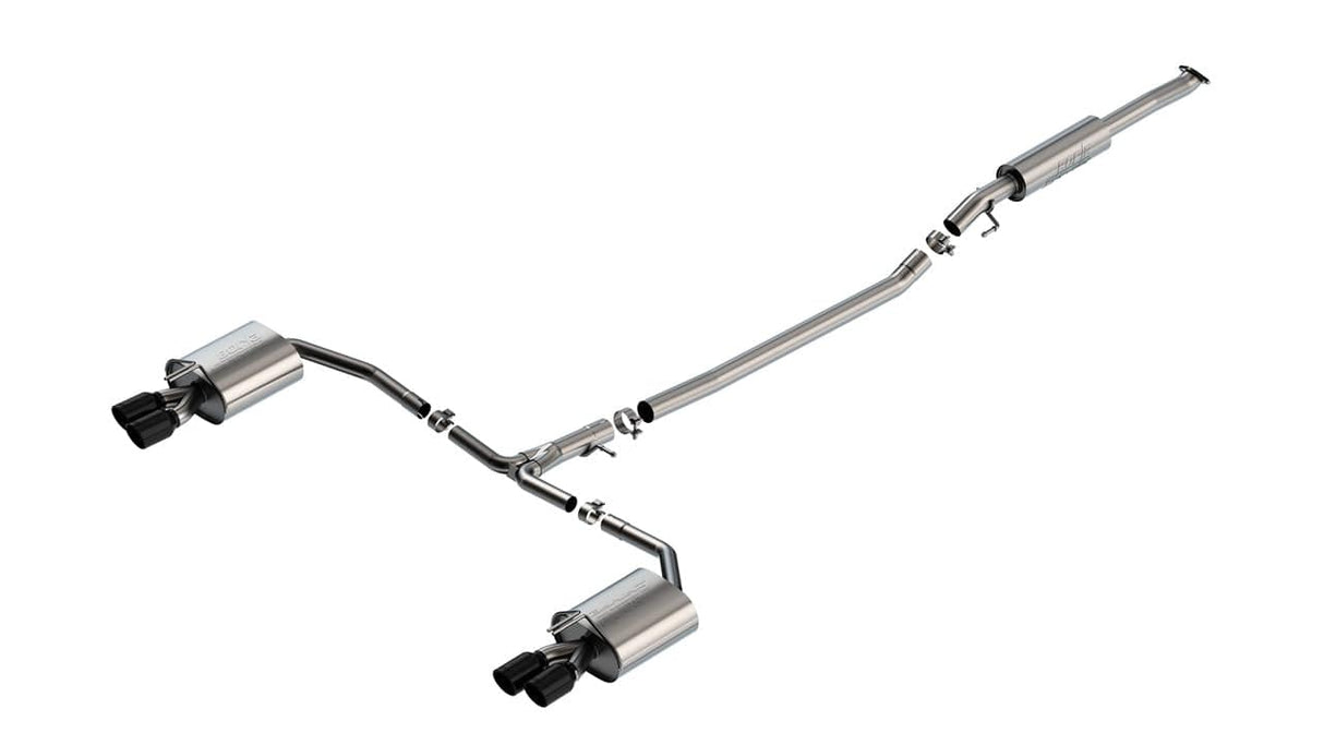 Borla 21-23 Hyundai Sonata N Line 2.5L i4 AT FWD 4DR 2.00in 2.75in S-Type Exhaust - Black Chrome