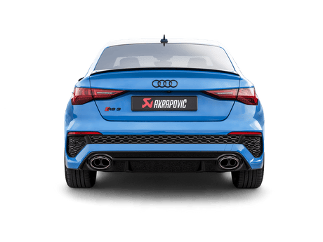 Akrapovic Evolution Line Cat Back (Titanium) w/Carbon Tips - Audi 2021+ 8Y S3 Sedan