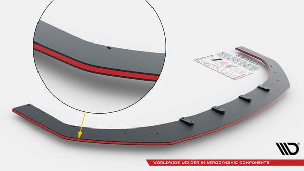 Maxton Design Street Pro Front Splitter Honda Civic Type-R Mk 11