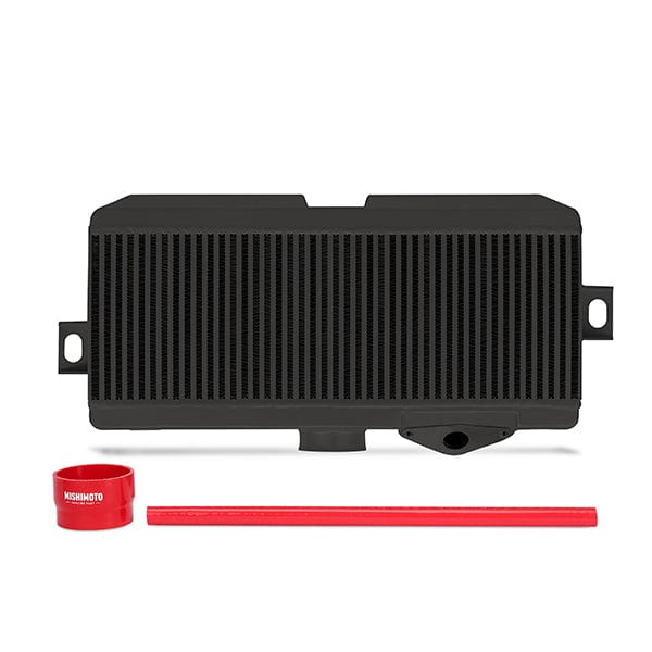 Mishimoto Subaru WRX STI Performance TMIC, Black Cooler, Red Hoses, 2008-2021