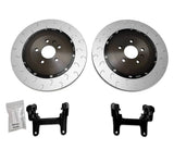 034 Motorsport 2-Piece Floating Rear Brake Rotor 370mm Upgrade for B9/B9.5 Audi A4/S4, A5/S5, Q5/SQ5, & RS4/RS5