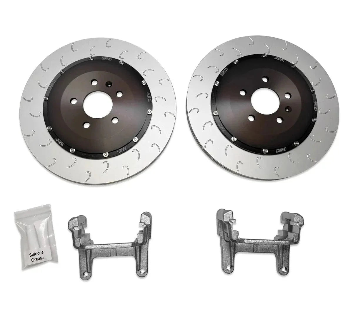 034 Motorsport 2-Piece Floating Rear Brake Rotor 370mm Upgrade for B9/B9.5 Audi A4/S4, A5/S5, Q5/SQ5, & RS4/RS5