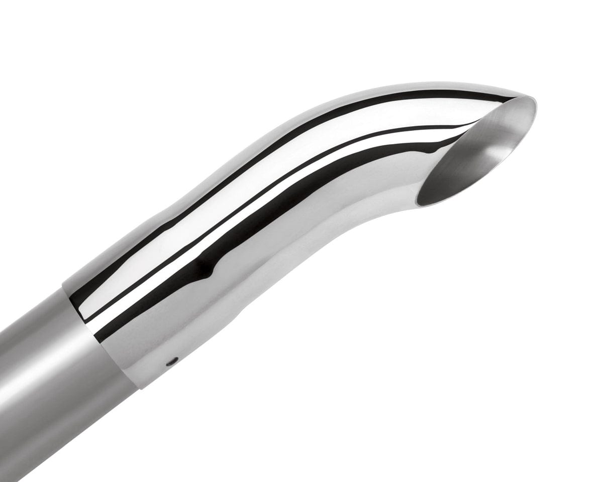 Borla Universal Polished Tip Single Round Turndown/Turnout (inlet 2 1/2in. Outlet 2 1/2in)