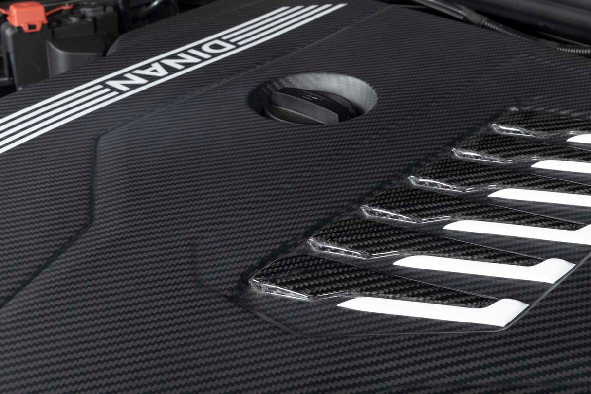 Dinan Matte Carbon Fiber Engine Cover - BMW / G2X / G4X / B58