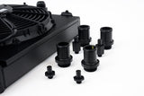 CSF Performance Universal Half Radiator - Evo 7/8/9 / 92-00 Civic - w/ SPAL Fan & Shroud - Black
