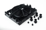 CSF Performance Universal Half Radiator - Evo 7/8/9 / 92-00 Civic - w/ SPAL Fan & Shroud - Black