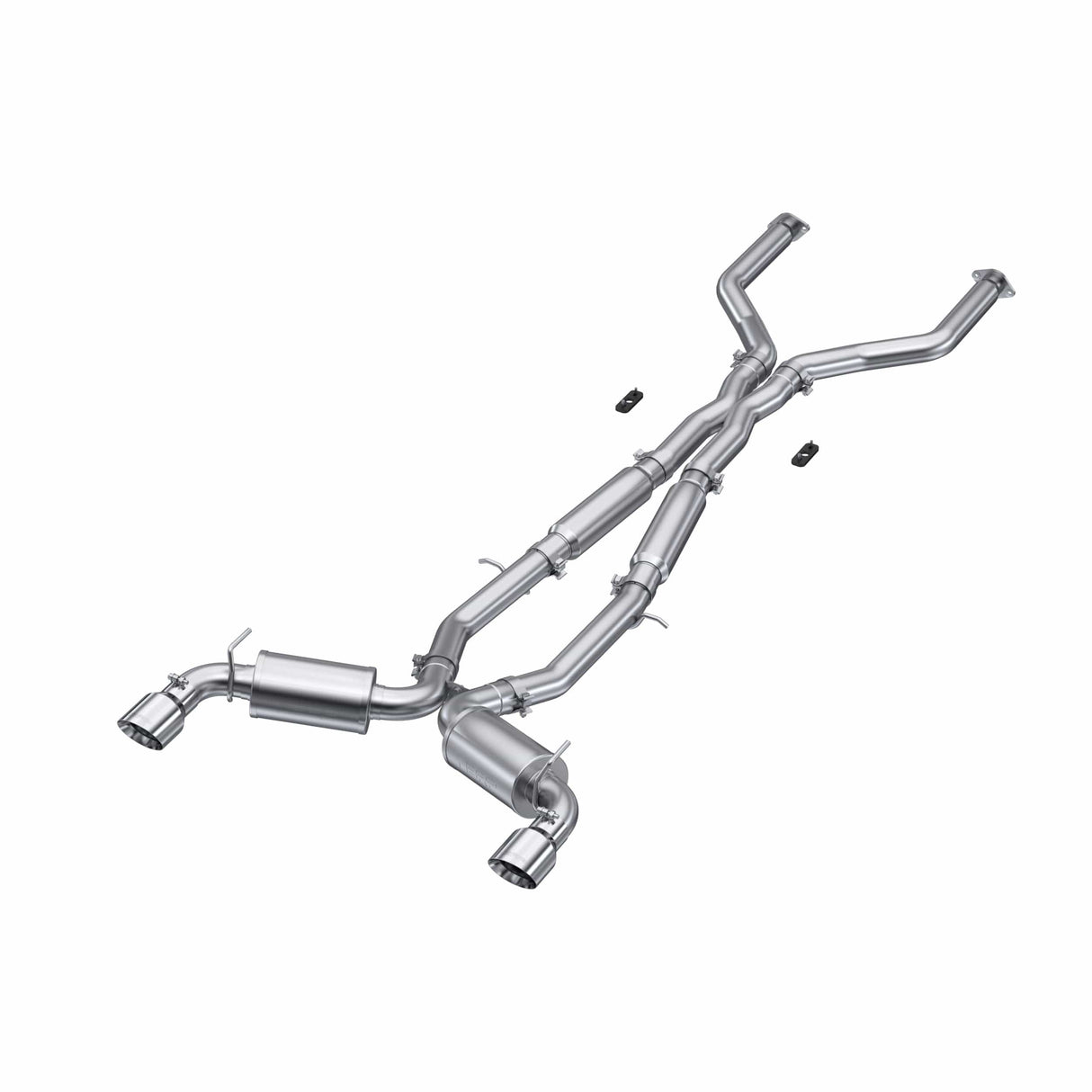 MBRP 17+ Infiniti Q60 3.0L RWD/AWD 3in Cat-Back Dual Split Rear Street Version w/4.5in OD Tips -T304