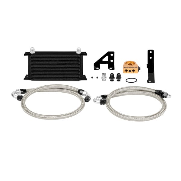 Mishimoto Subaru WRX STI Oil Cooler Kit, 2015-2021, Black, Thermostatic