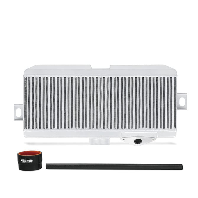 Mishimoto Subaru WRX STI Performance TMIC, Silver Cooler, Black Hoses, 2008-2021